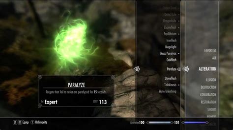 (while other enchanted bow is in my inventory with the same effects Deaths Volley). . Skyrim paralyze enchantment